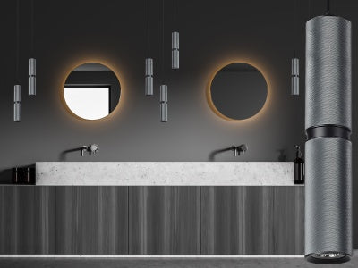 dark grey cicada pendant