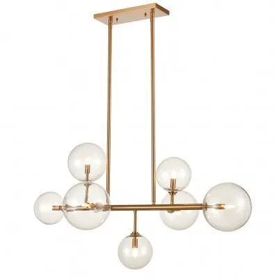 aged brass hanging chandelier