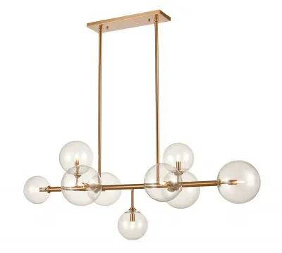 aged brass hanging chandelier