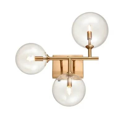 aged brass wall sconce