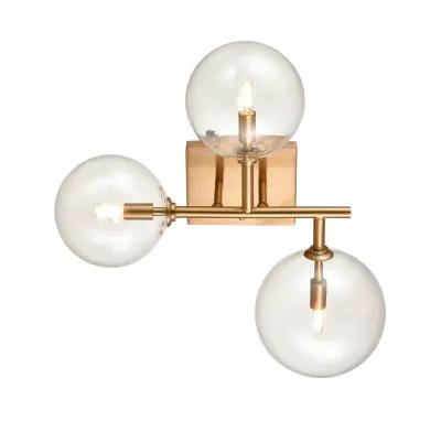 aged brass wall sconce