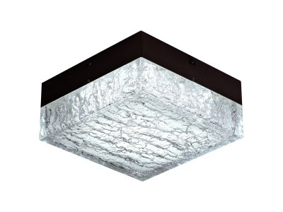 black flushmount sconce