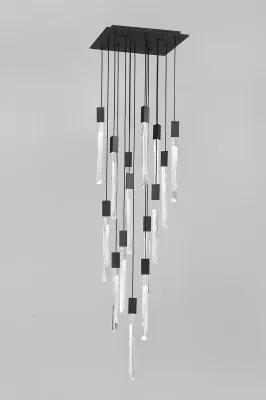 black flushmount pendant