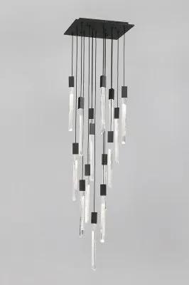 black flushmount pendant