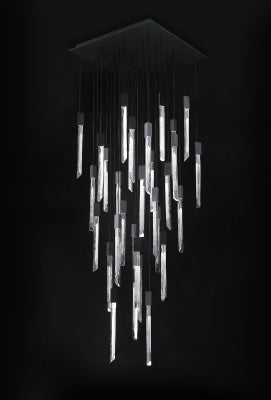 black flushmount pendant