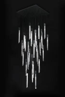 black flushmount pendant