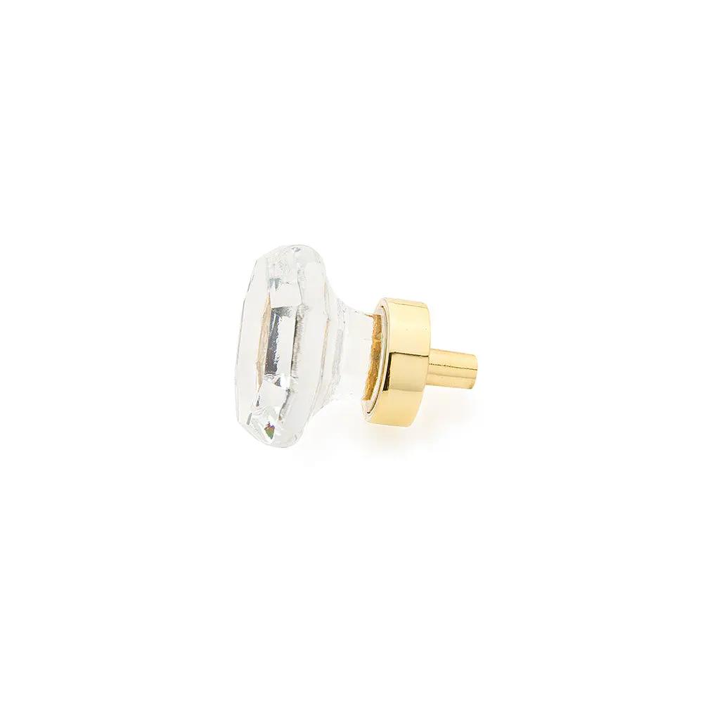 polished brass cabinet knob