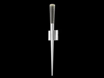 polished chrome wall sconce
