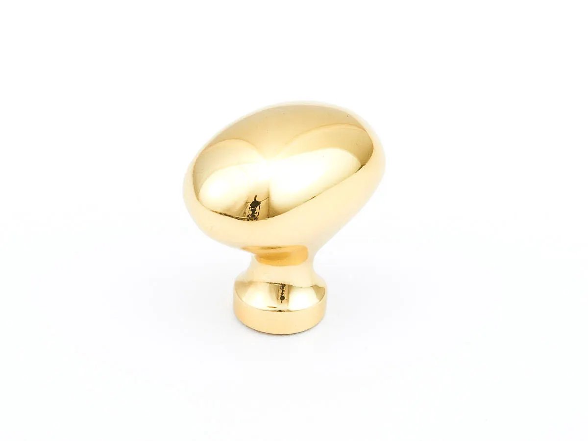 polished brass cabinet knob