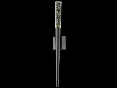 polished nickel wall sconce