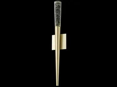 brushed brass wall sconce