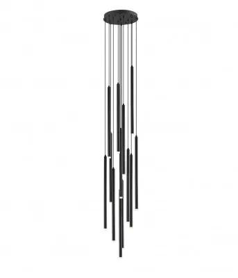 black hanging chandelier