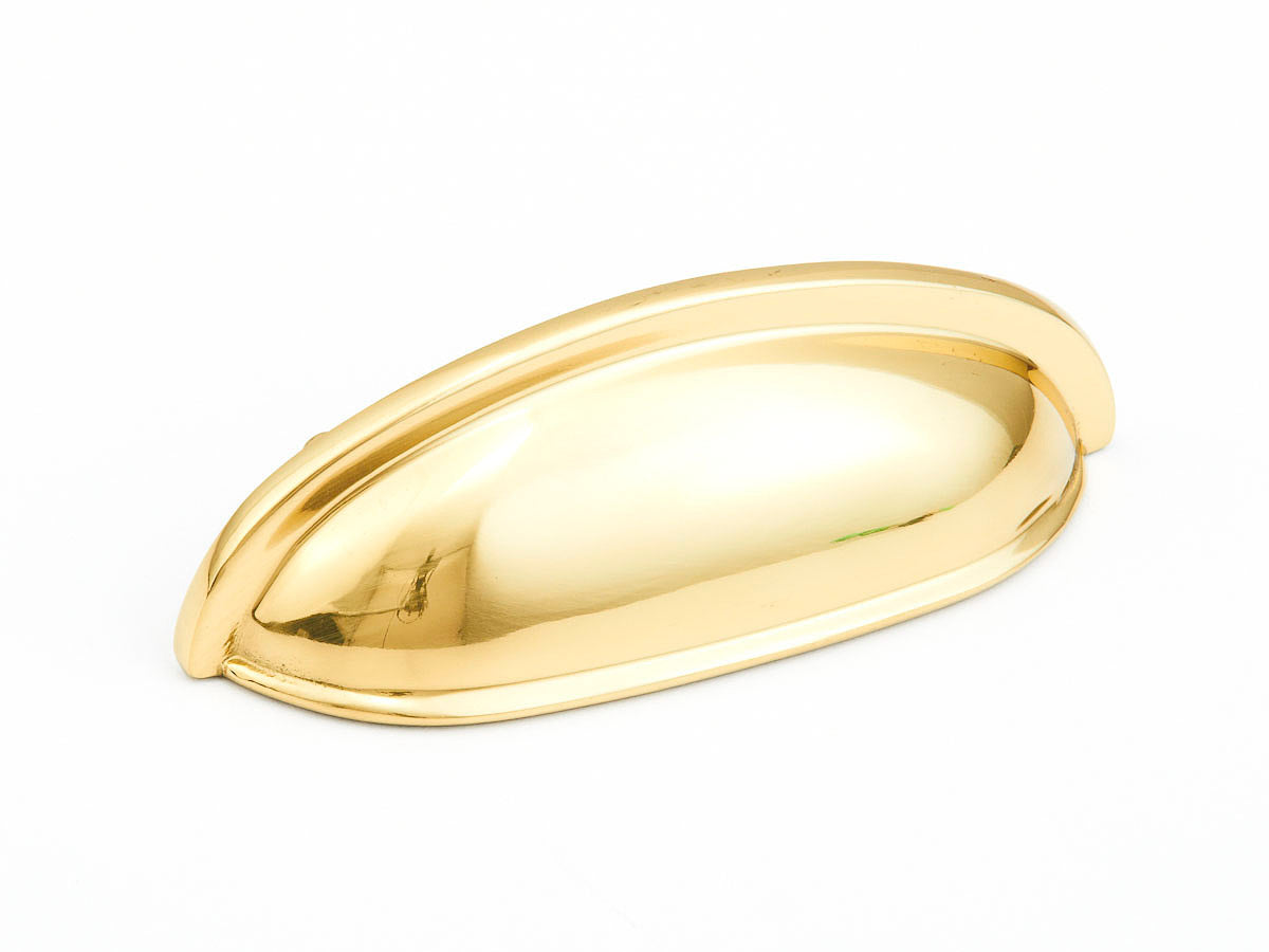 polished brass cup pull