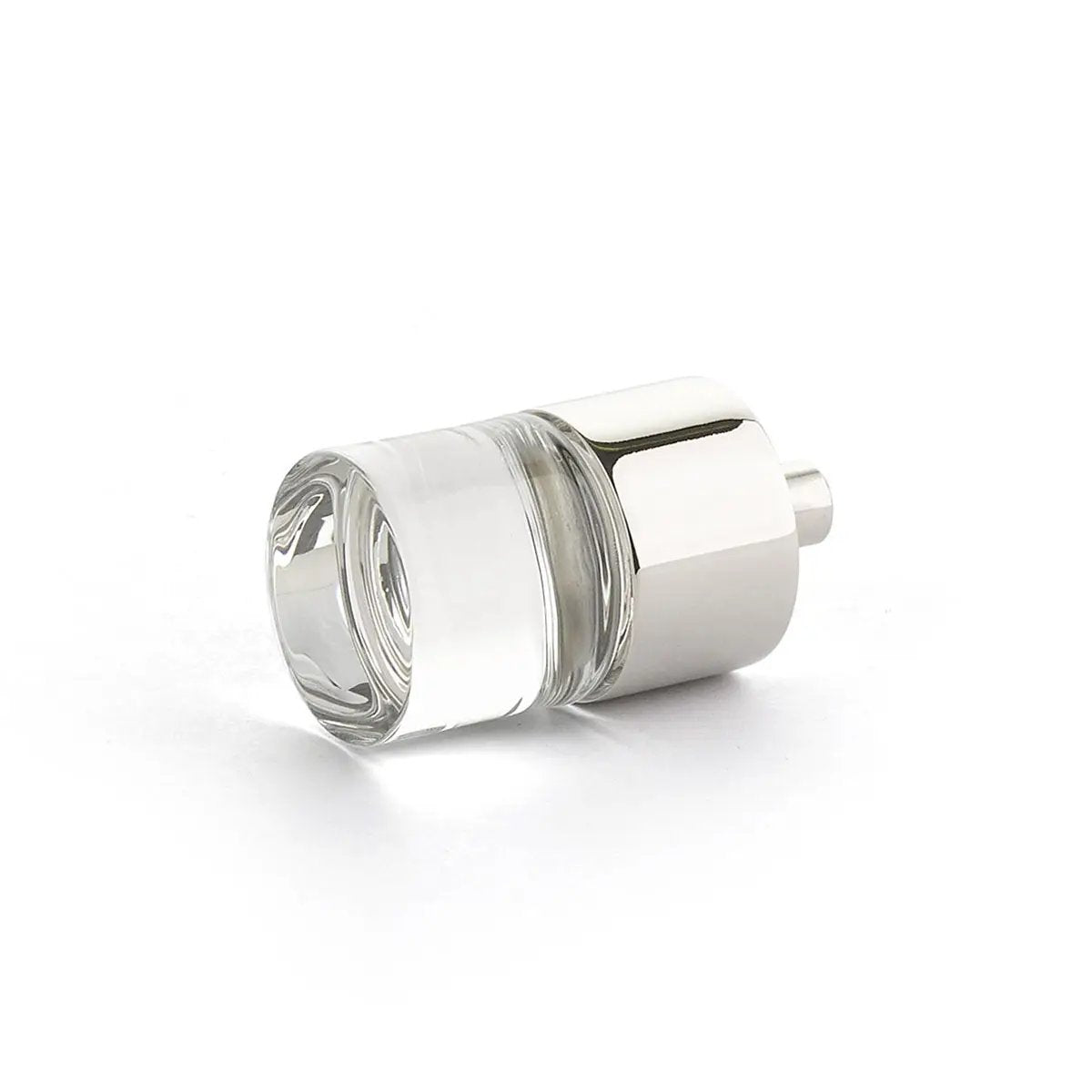 polished nickel cabinet knob