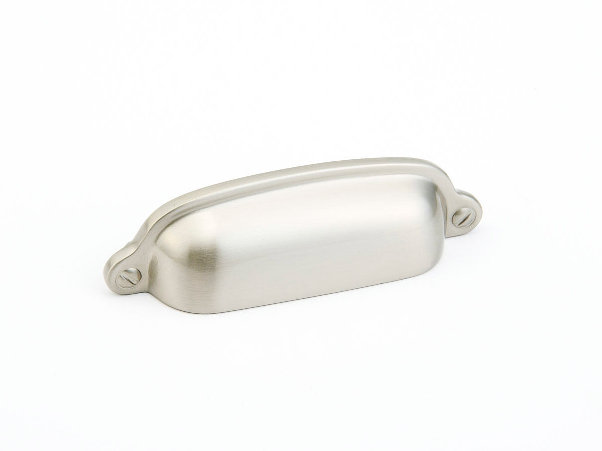 satin nickel cup pull