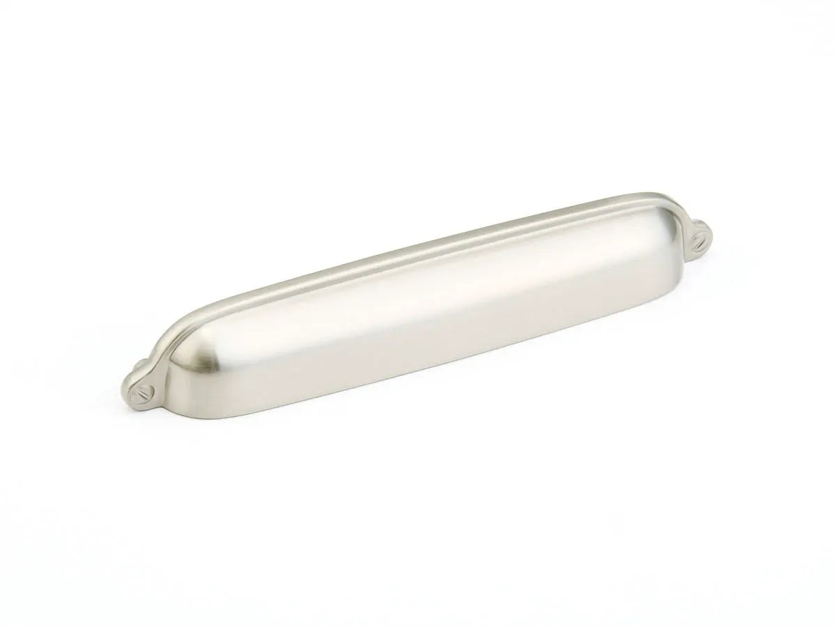 satin nickel cup pull
