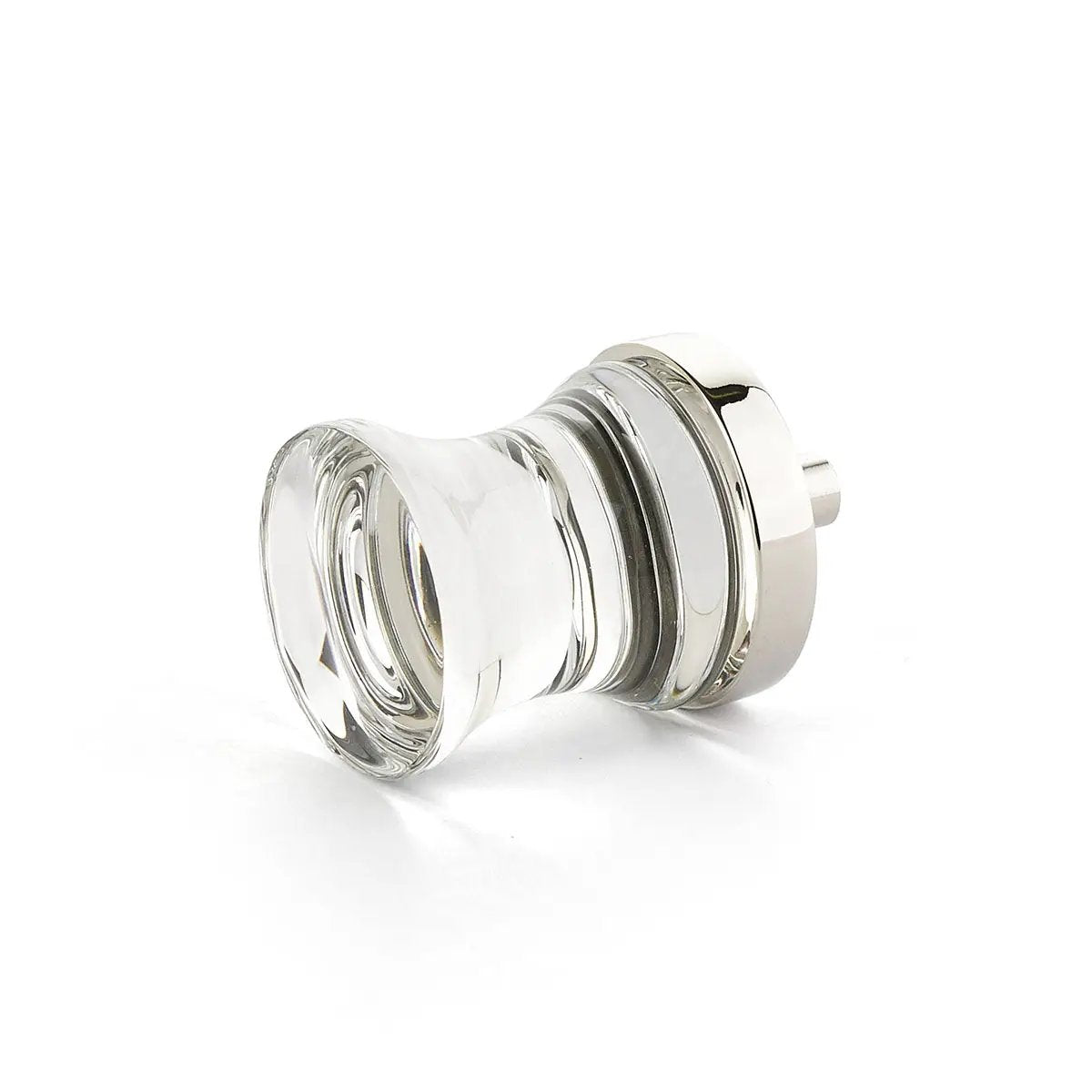 polished nickel cabinet knob