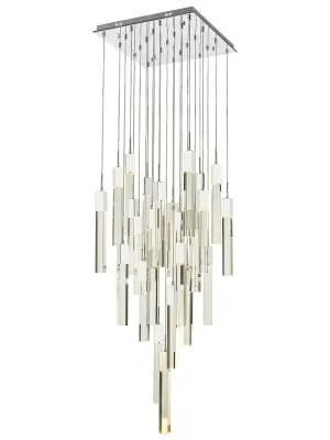 chrome flushmount pendant