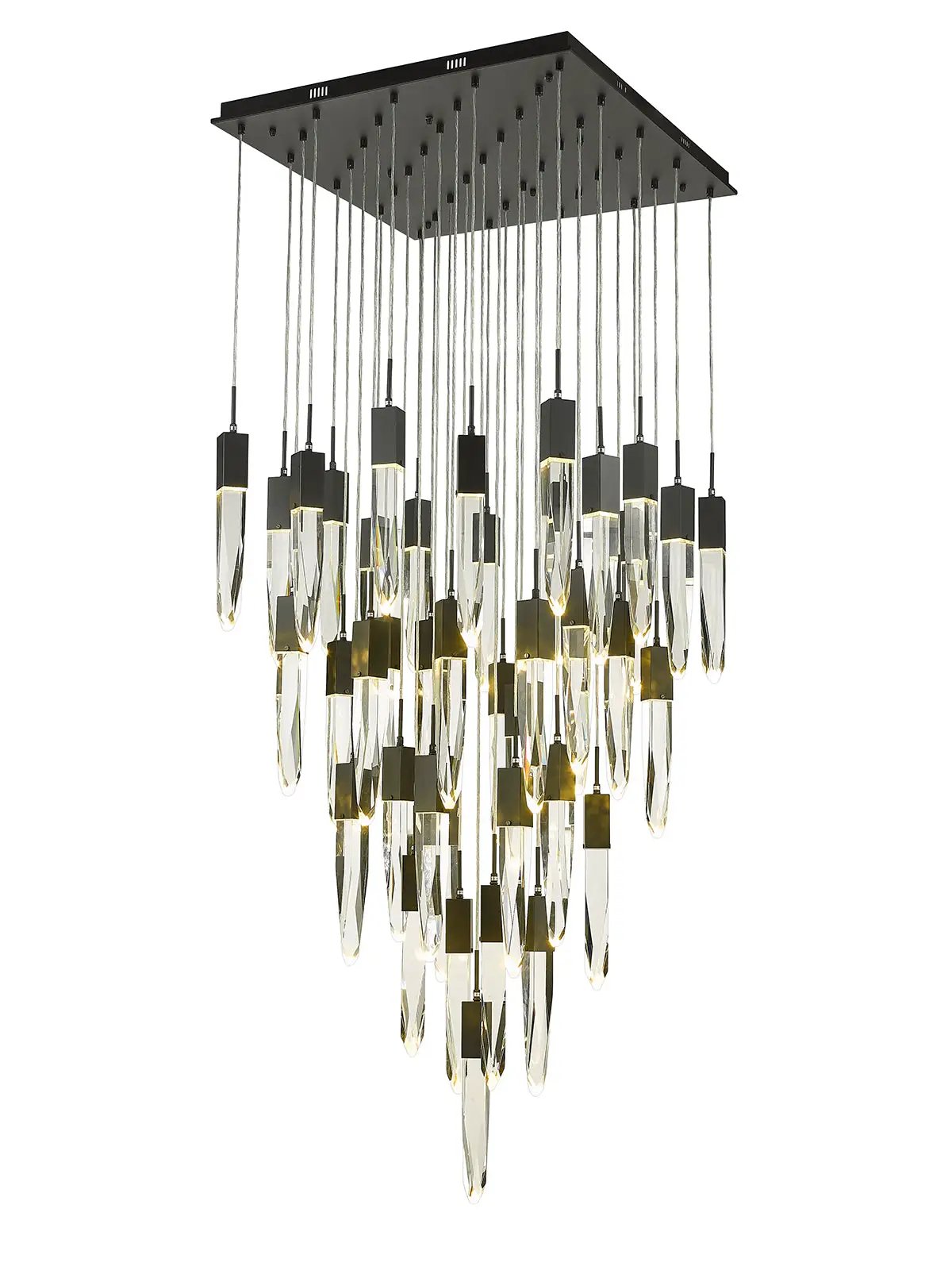 black flushmount pendant