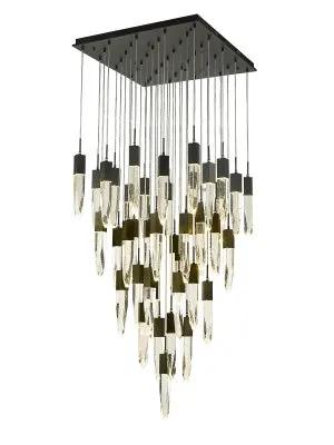 black flushmount pendant
