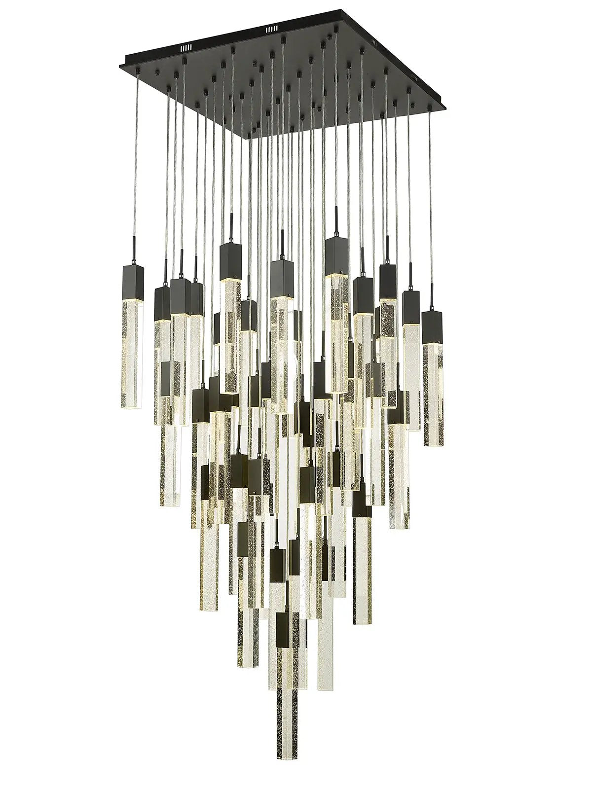 black flushmount pendant