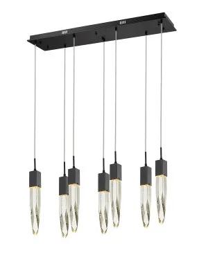 black flushmount pendant