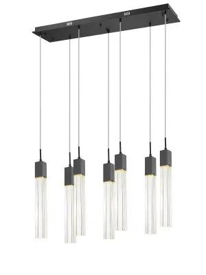 black flushmount pendant