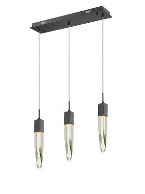 black flushmount pendant