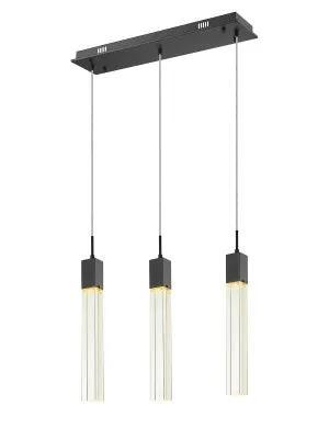 black flushmount pendant