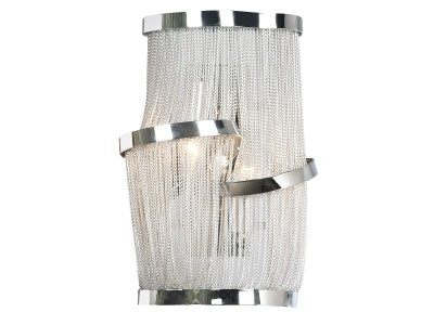 polish chrome drivewall sconce