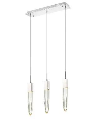 polished chrome flushmount pendant