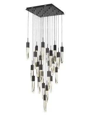 black flushmount pendant