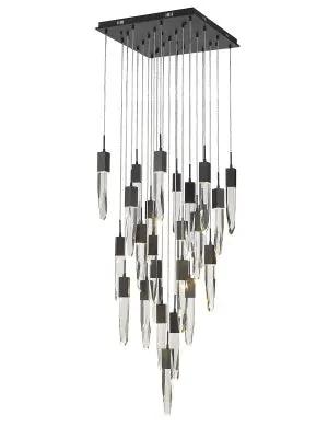 black flushmount pendant