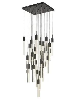 black flushmount pendant