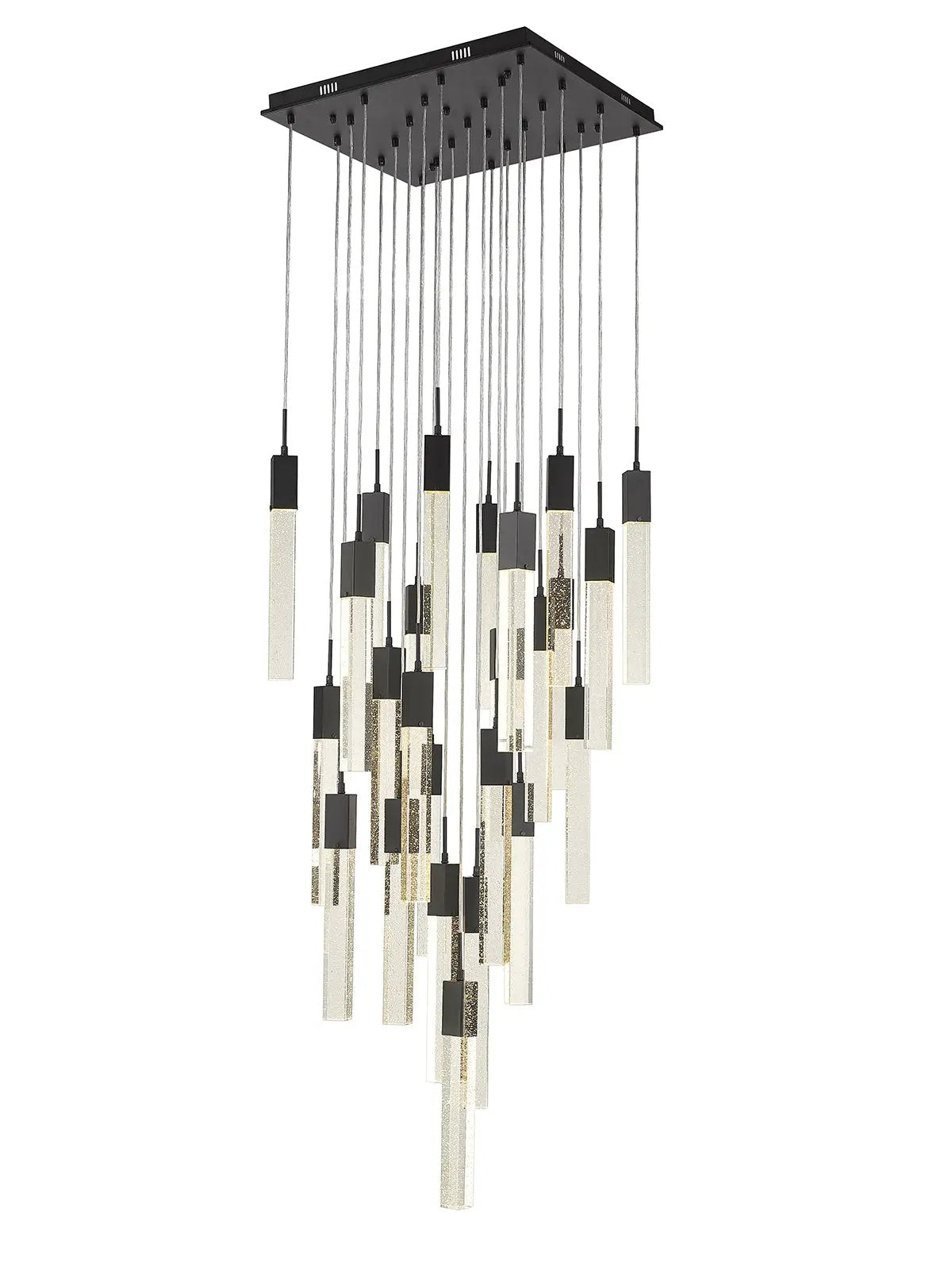 black flushmount pendant