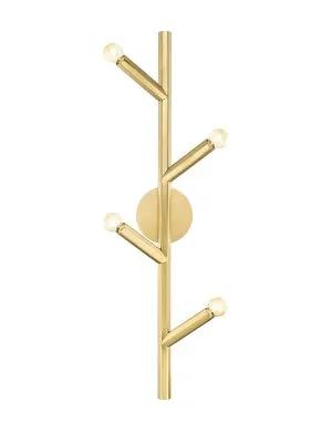 brushed brass wall sconce