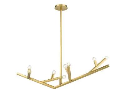 brushed brass light fixture