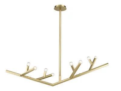 brushed brass light fixture