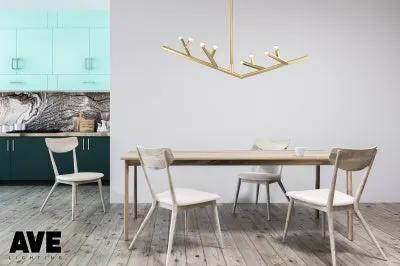 brushed brass light fixture