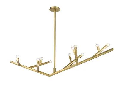 brushed brass light fixture