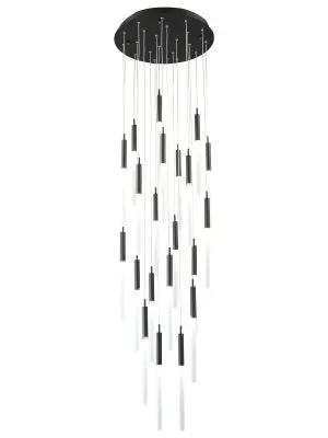 black flushmount pendant