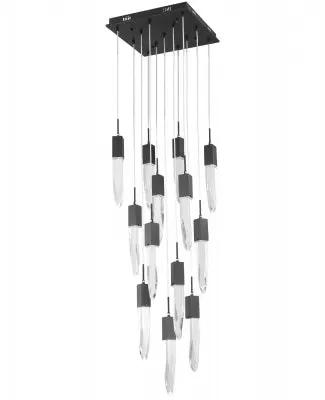 black flushmount pendant