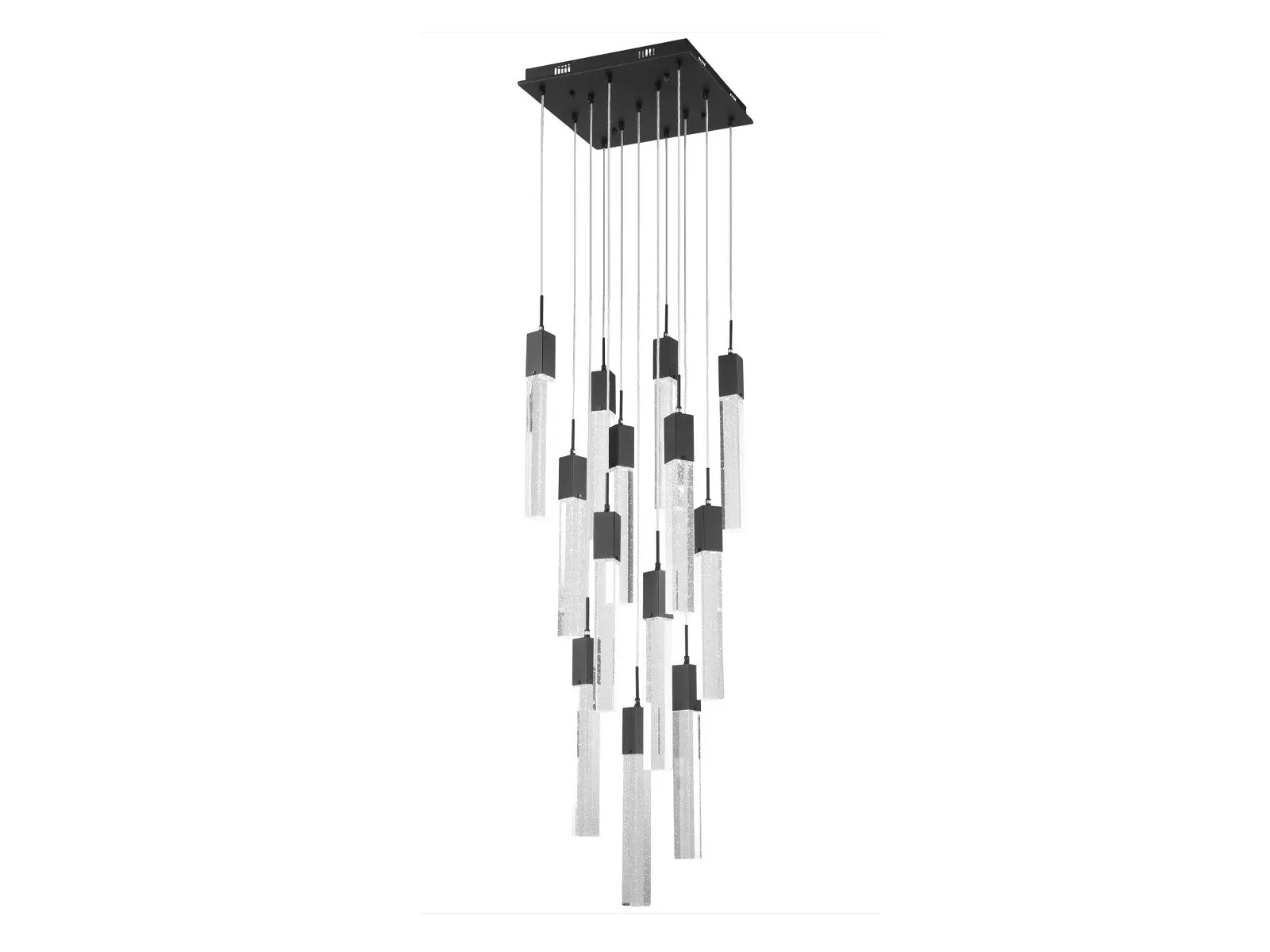black flushmount pendant