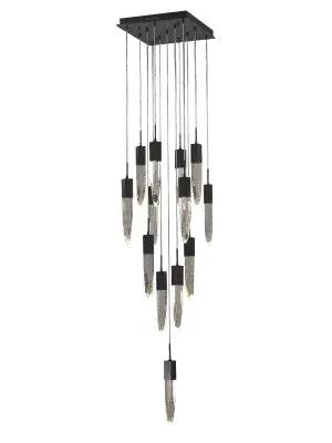 black flushmount pendant