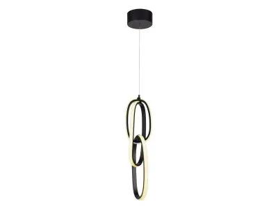 black looping pendant