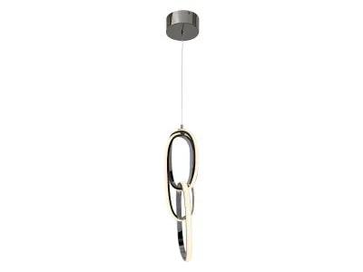 chrome looping pendant