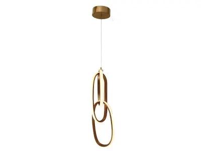 gold looping pendant