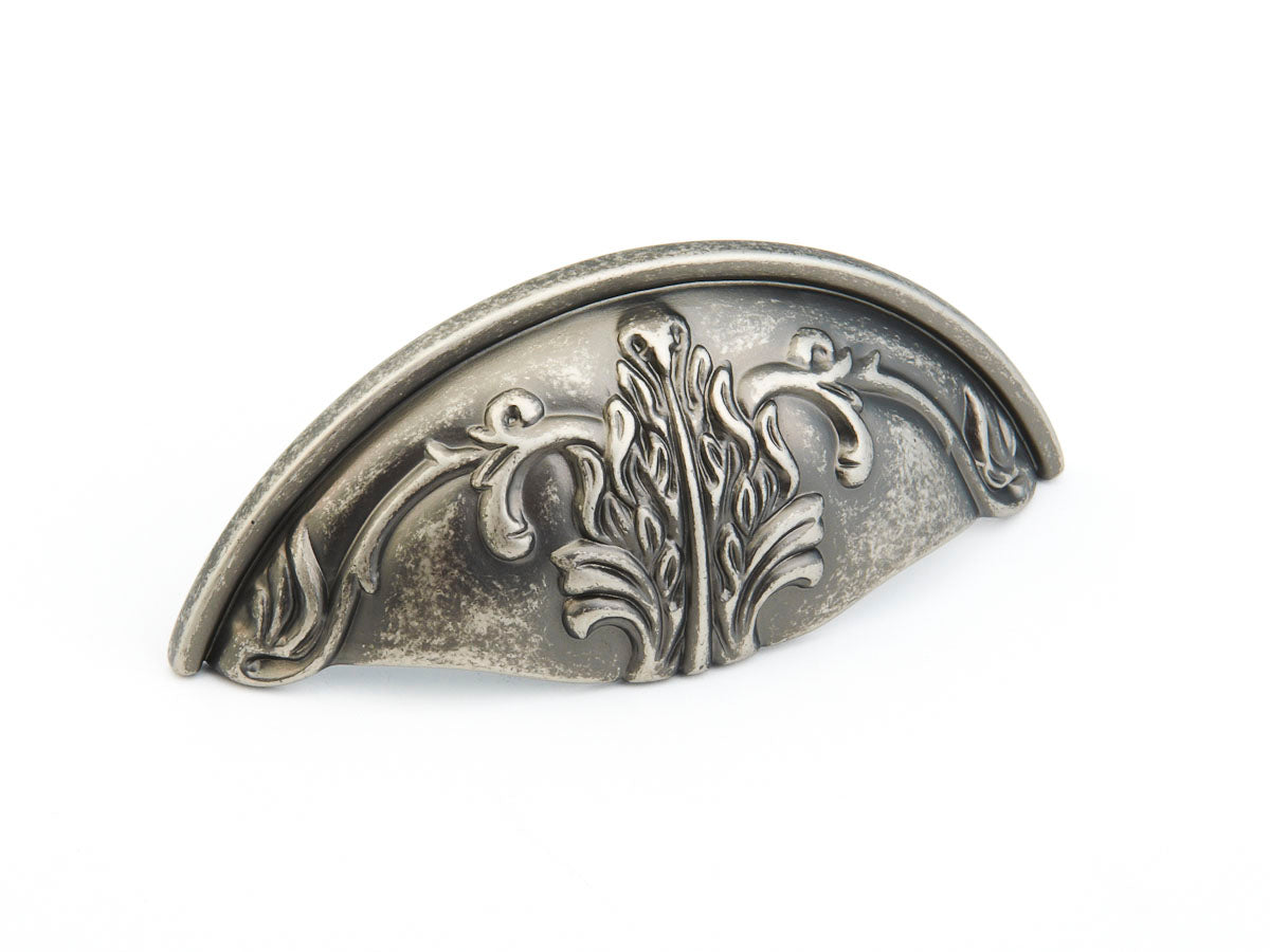 corinthian silver cabinet cup pull