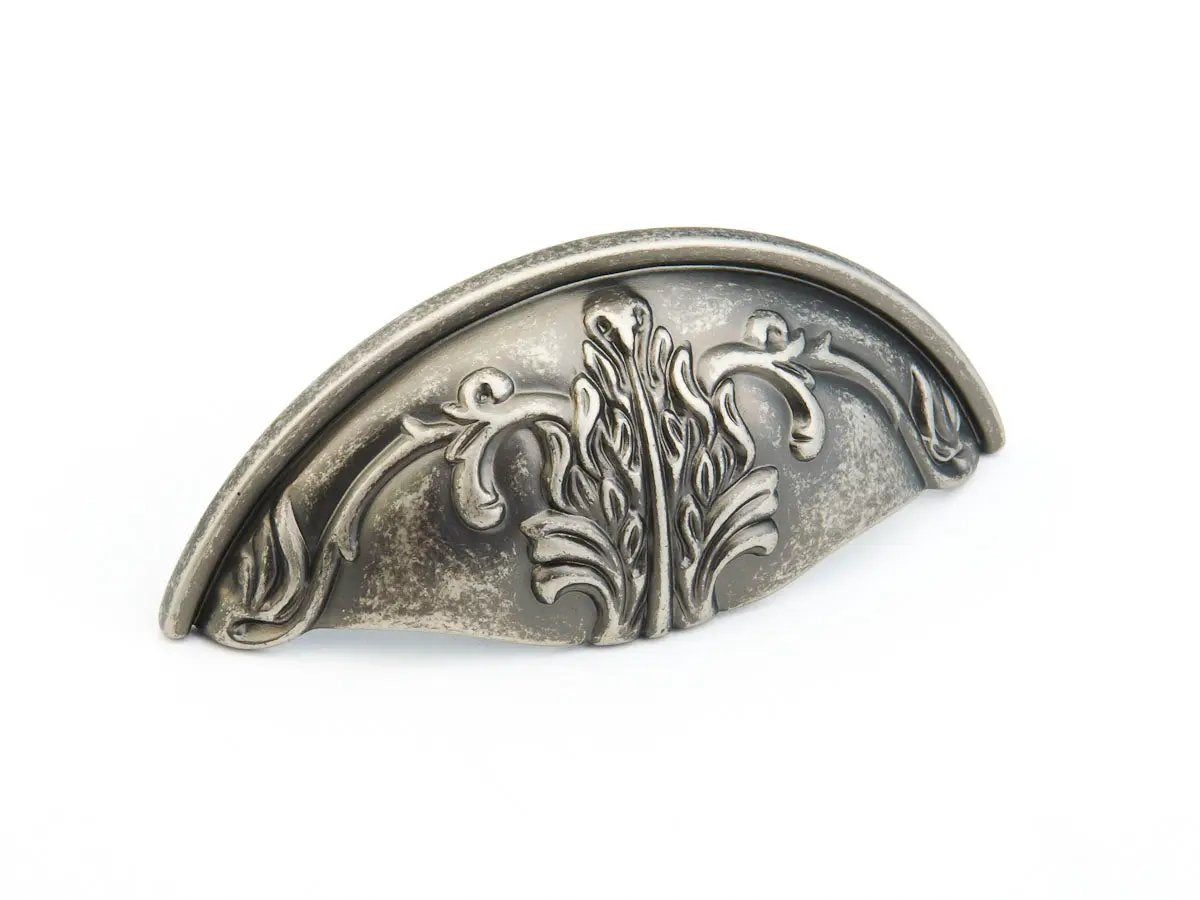 corinthian silver cabinet cup pull