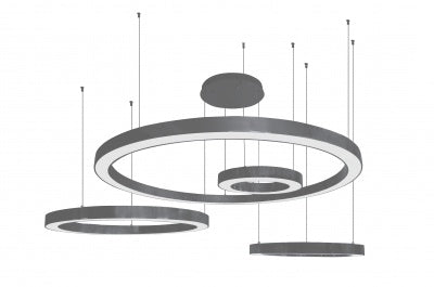 polished black hanging chandelier